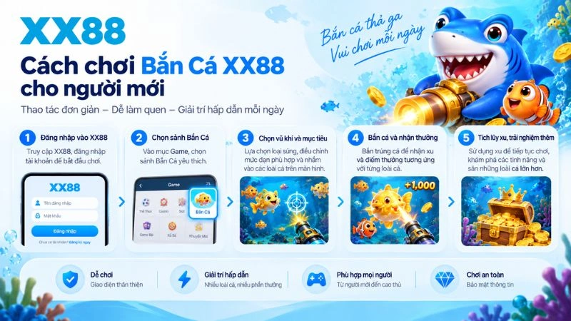 Cách chơi Bắn Cá XX88 cho người mới