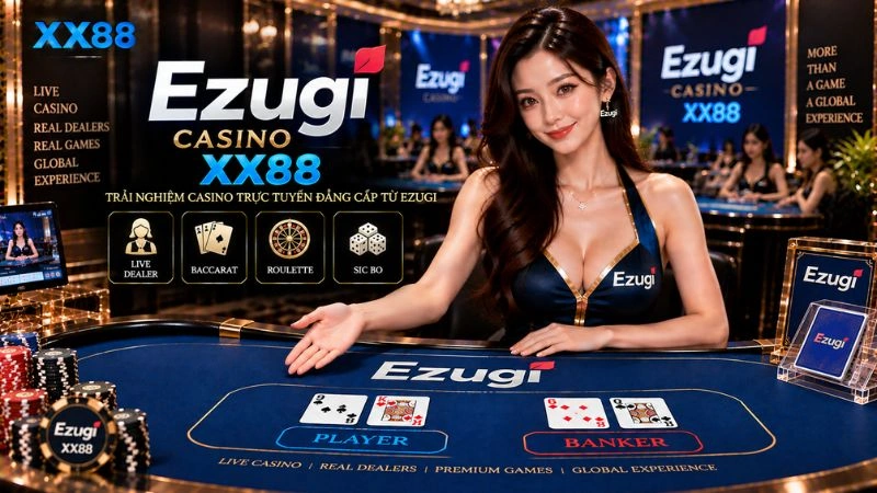 Ezugi Casino XX88 – Sảnh Live Casino Đẳng Cấp Quốc Tế