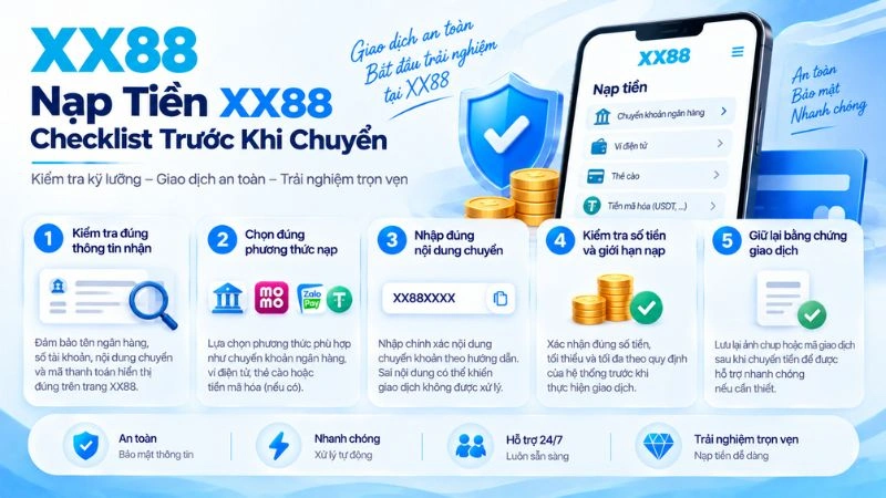 Nạp Tiền XX88 – Checklist Trước Khi Chuyển
